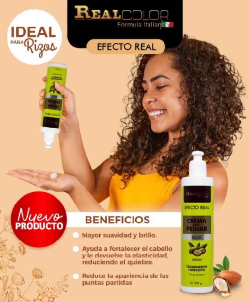 Imagen de CREMA PARA PEINAR RIZOS REAL COLOR 300G