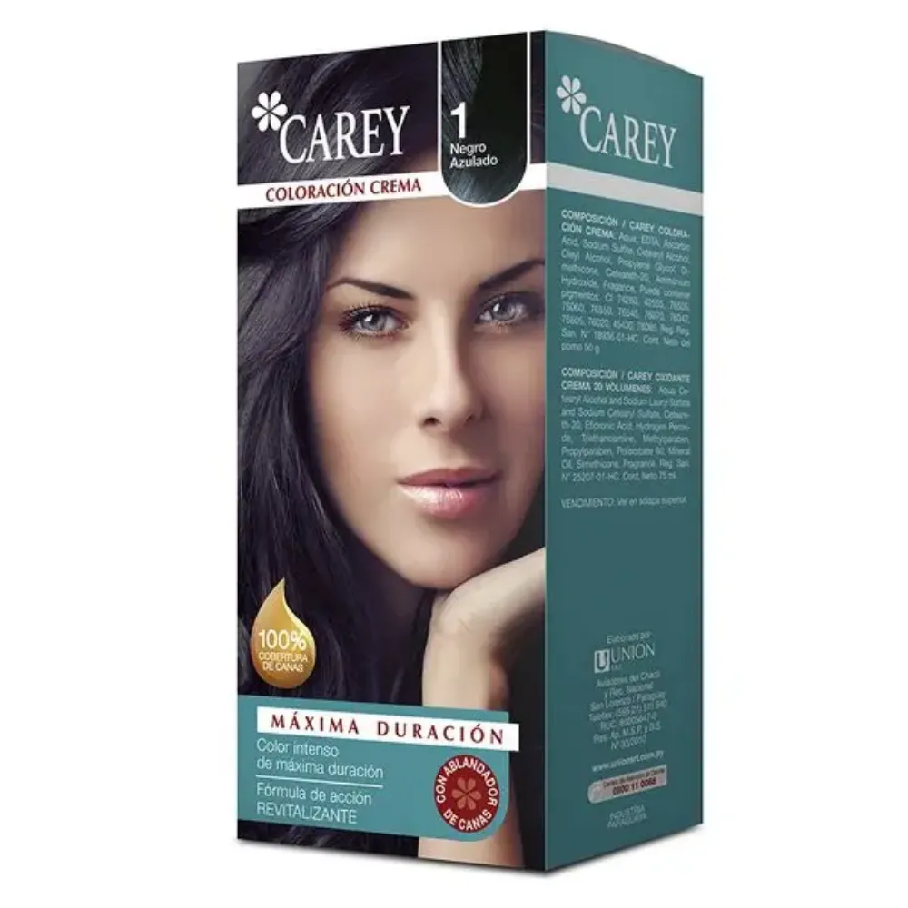 Imagen de TINTE CAREY Nro.1 NEGRO AZULADO