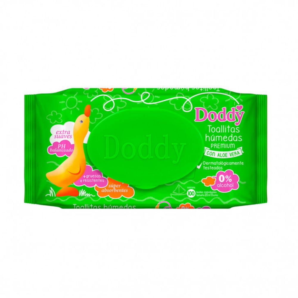 Imagen de DODDY TOALLITA HUMEDA C/ALOE VERA X 96UNID