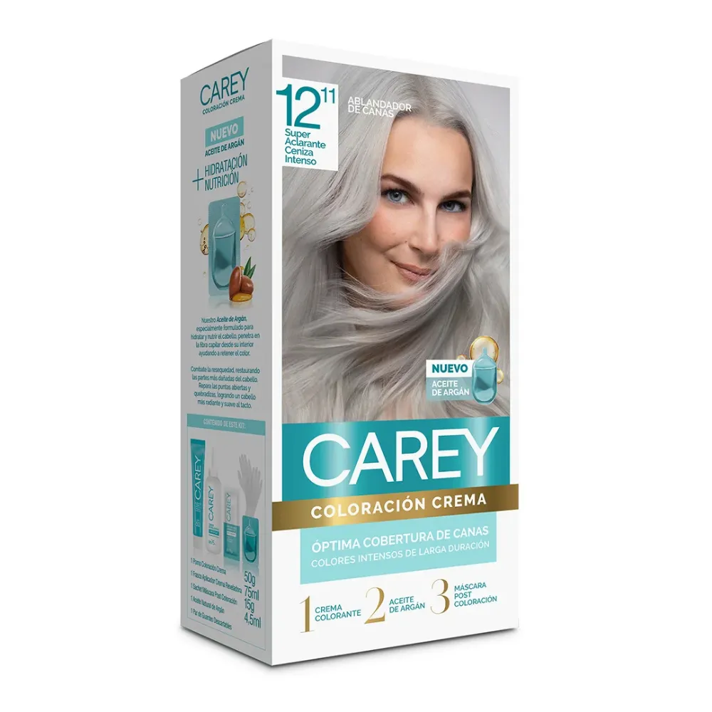 Imagen de TINTE CAREY 12.11 SUPER ACLARANTE CENIZA