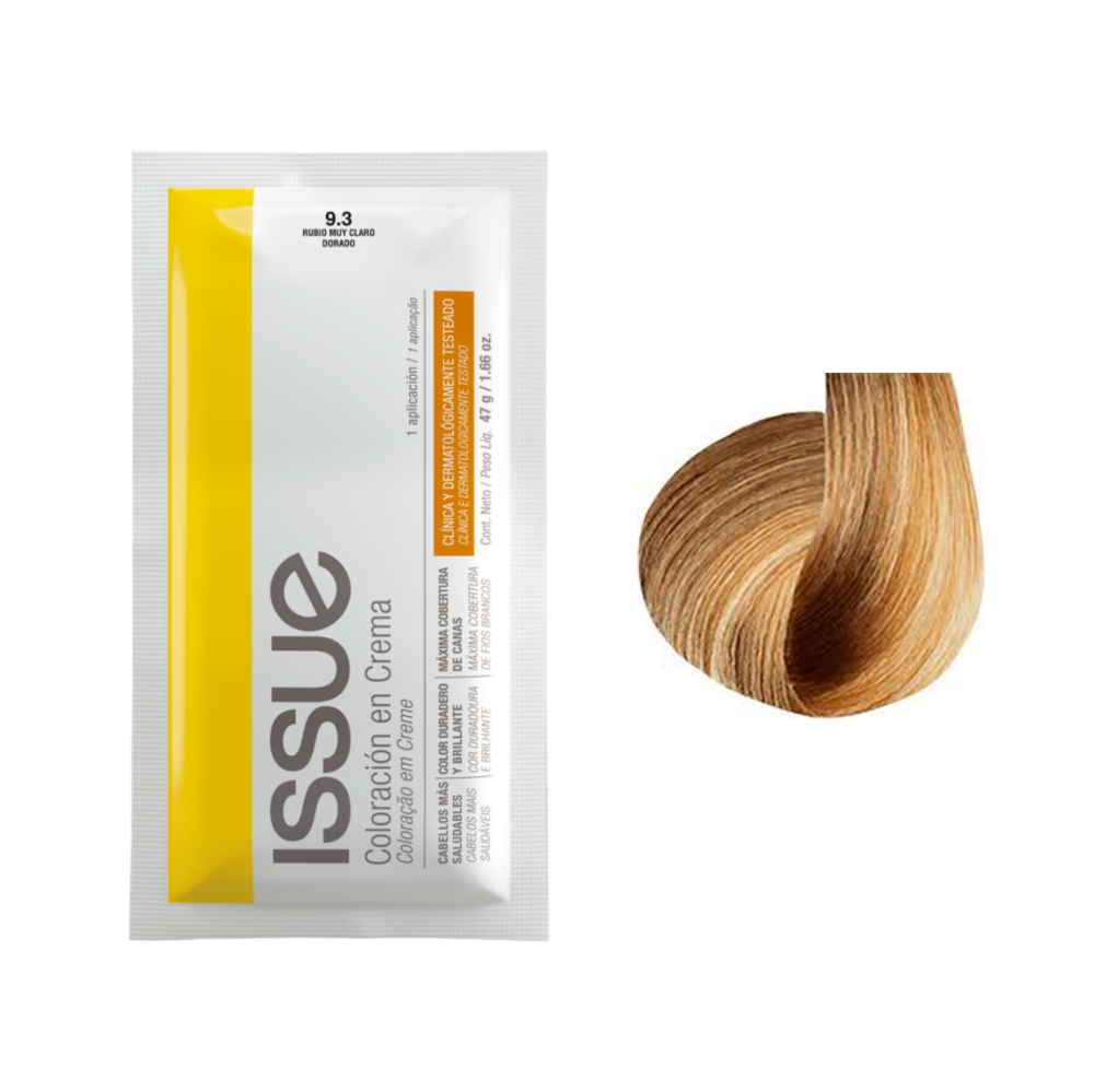 Imagen de ISSUE CREMA COLORACION NÑ9.3 RUBIO MUY CLARO