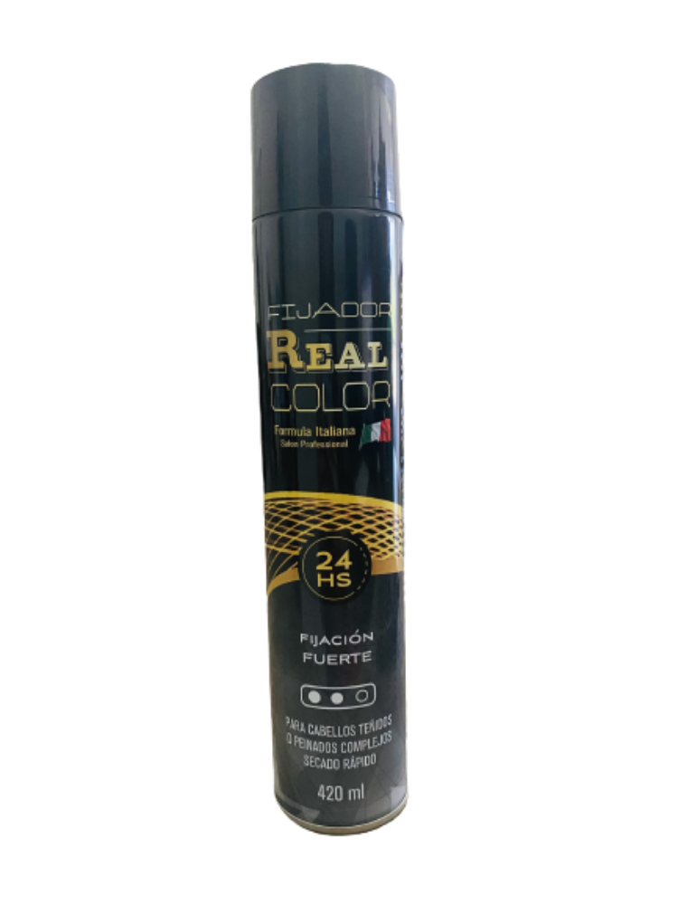 Imagen de REAL COLOR SPRAY FIJACION FUERTE 420ML