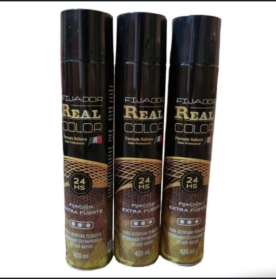 Imagen de REAL COLOR SPRAY FIJACION EXTRA FUERTE 420ML