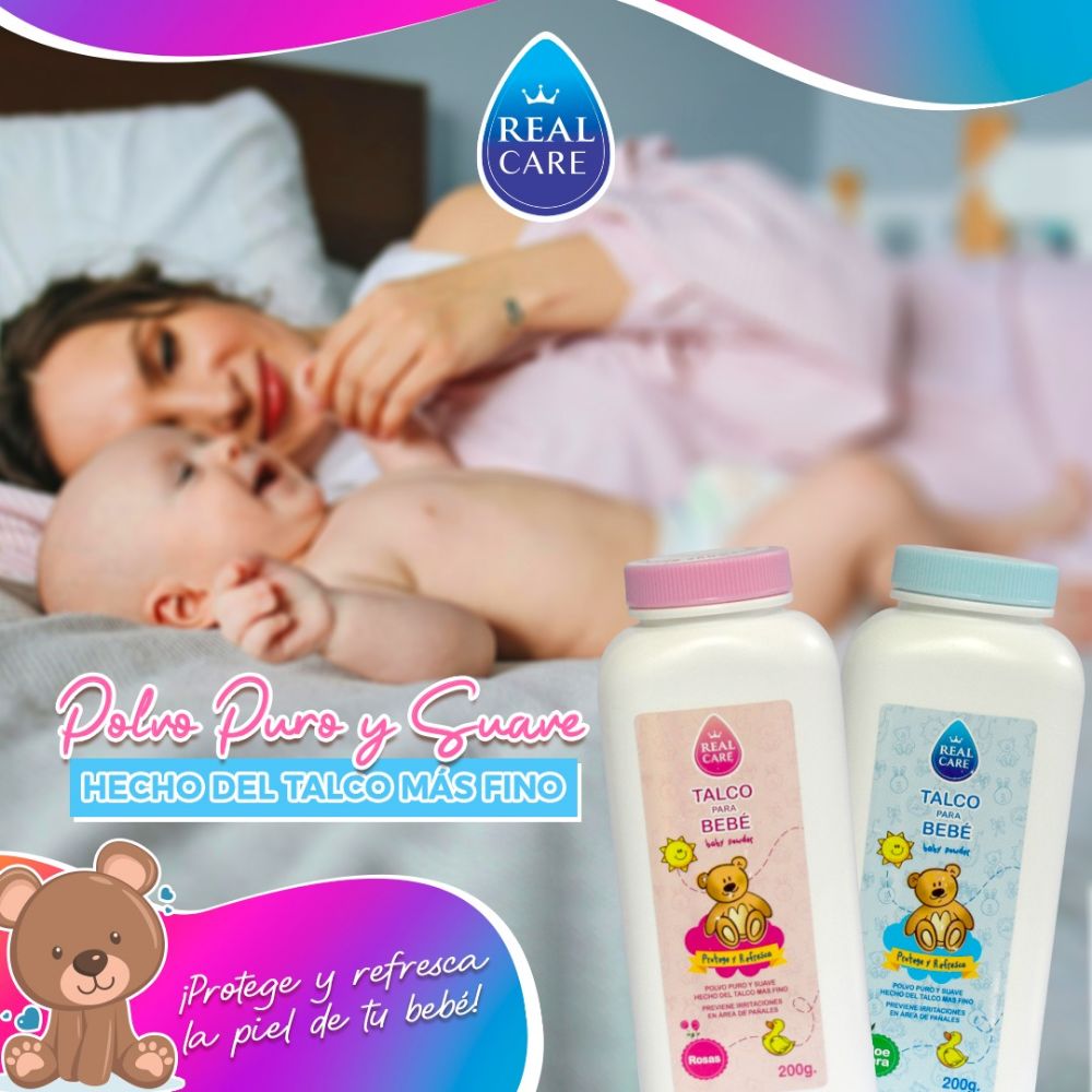 Imagen de REAL CARE TALCO P/ BEBE NENA 200GR