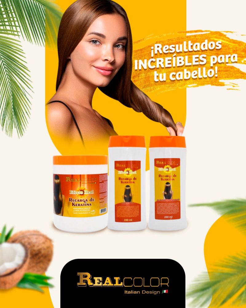 Imagen de ACOND.RECARGA DE KERATINA REALCOLOR 200ML