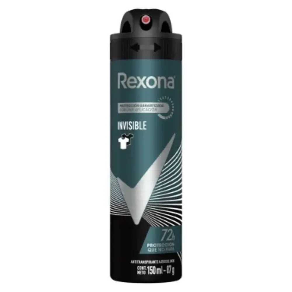 Imagen de DESODORANTE SPRAY REXONA INVISIBLE HOMBRE 150ML