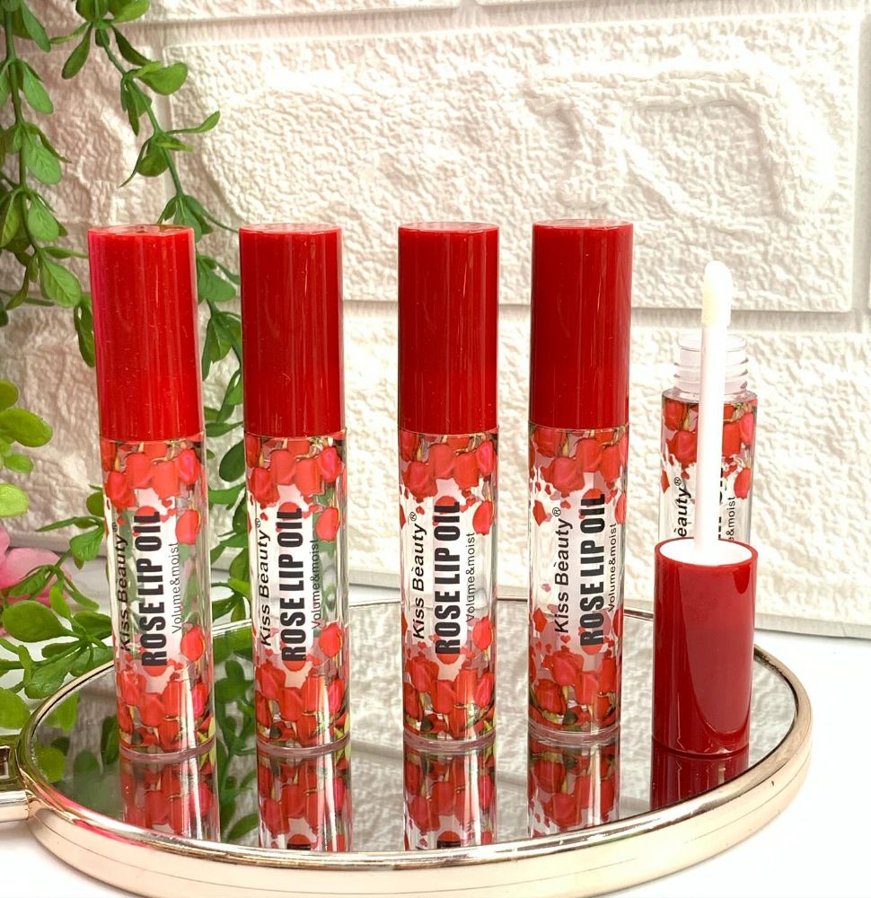 Imagen de LIP OIL GLOSS ROSE KISS BEAUTY