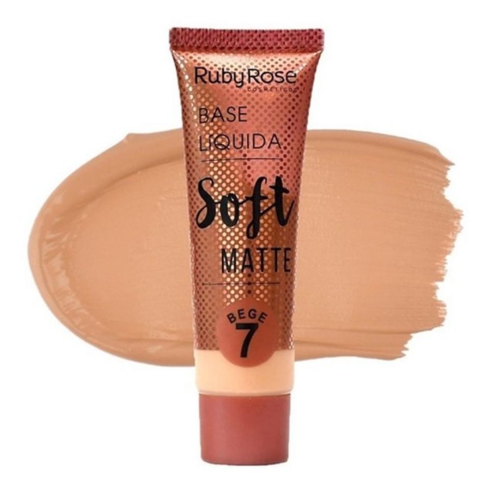 Imagen de BASE LIQ.SOFT MATTE BEGE RUBY ROSE HB8050-7