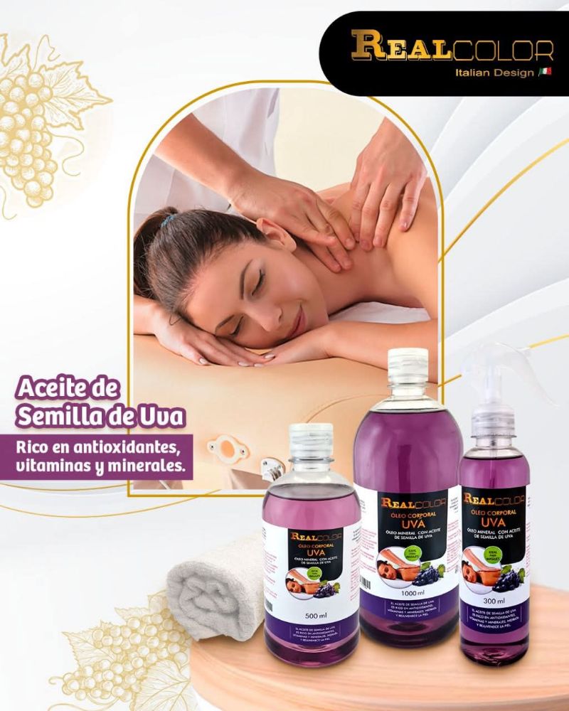 Imagen de REAL COLOR OLEO CORPORAL UVA C/ ATO 300ML