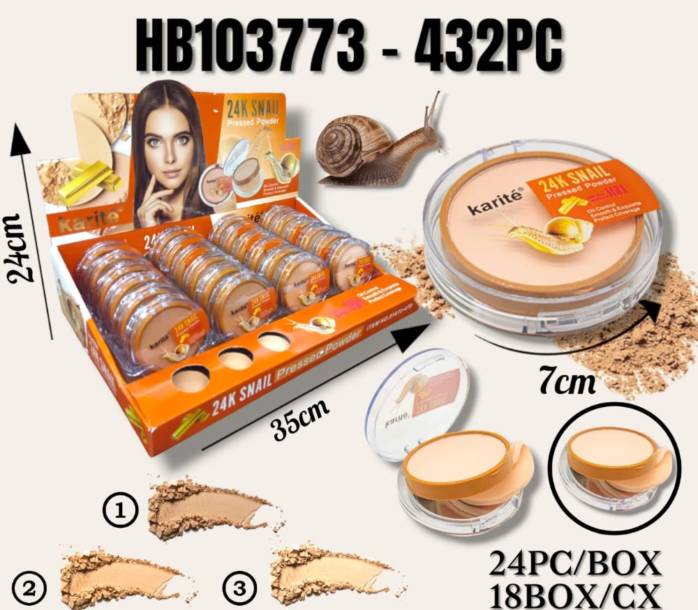 Imagen de POLVO COMPACTO CARACOL 24PC HB103773