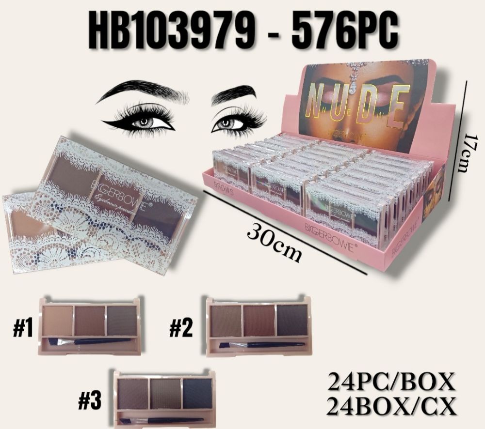 Imagen de KIT DE SOMBRAS P/CEJAS 24PC HB103979