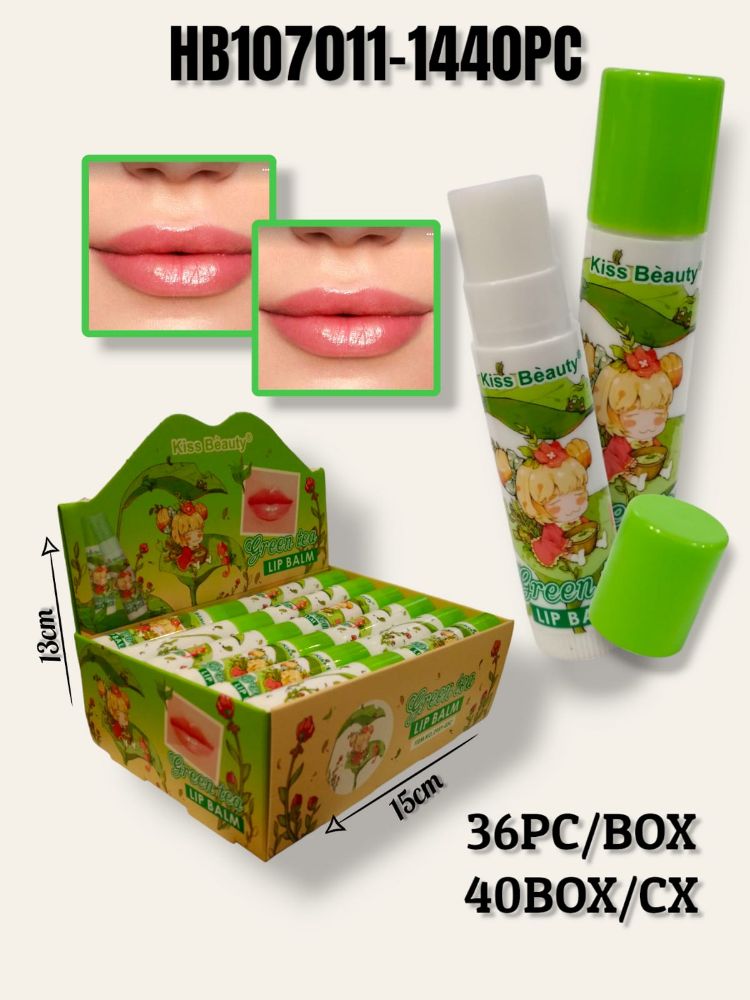 Imagen de BALSAMO LABIAL GREEN TEA KISS BEAUTY HB107011