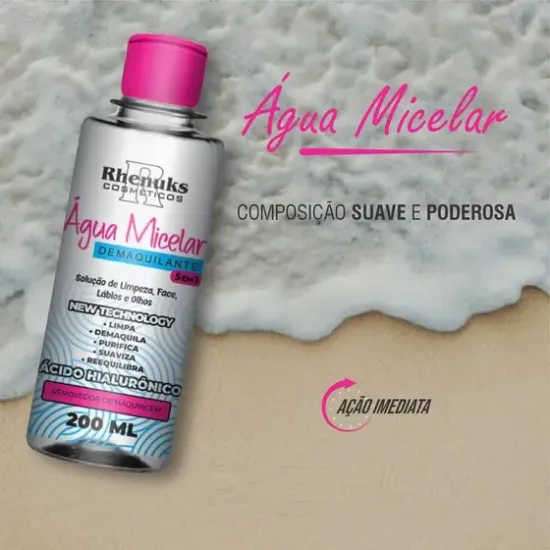 Imagen de AGUA MICELAR DEMAQ. ACID.HIALURONICO RHENUKS 200ML