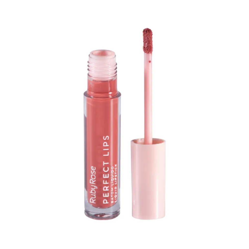 Imagen de LABIAL LIQ PERFECT LIPS L/R RUBY ROSE HB-L6200-2
