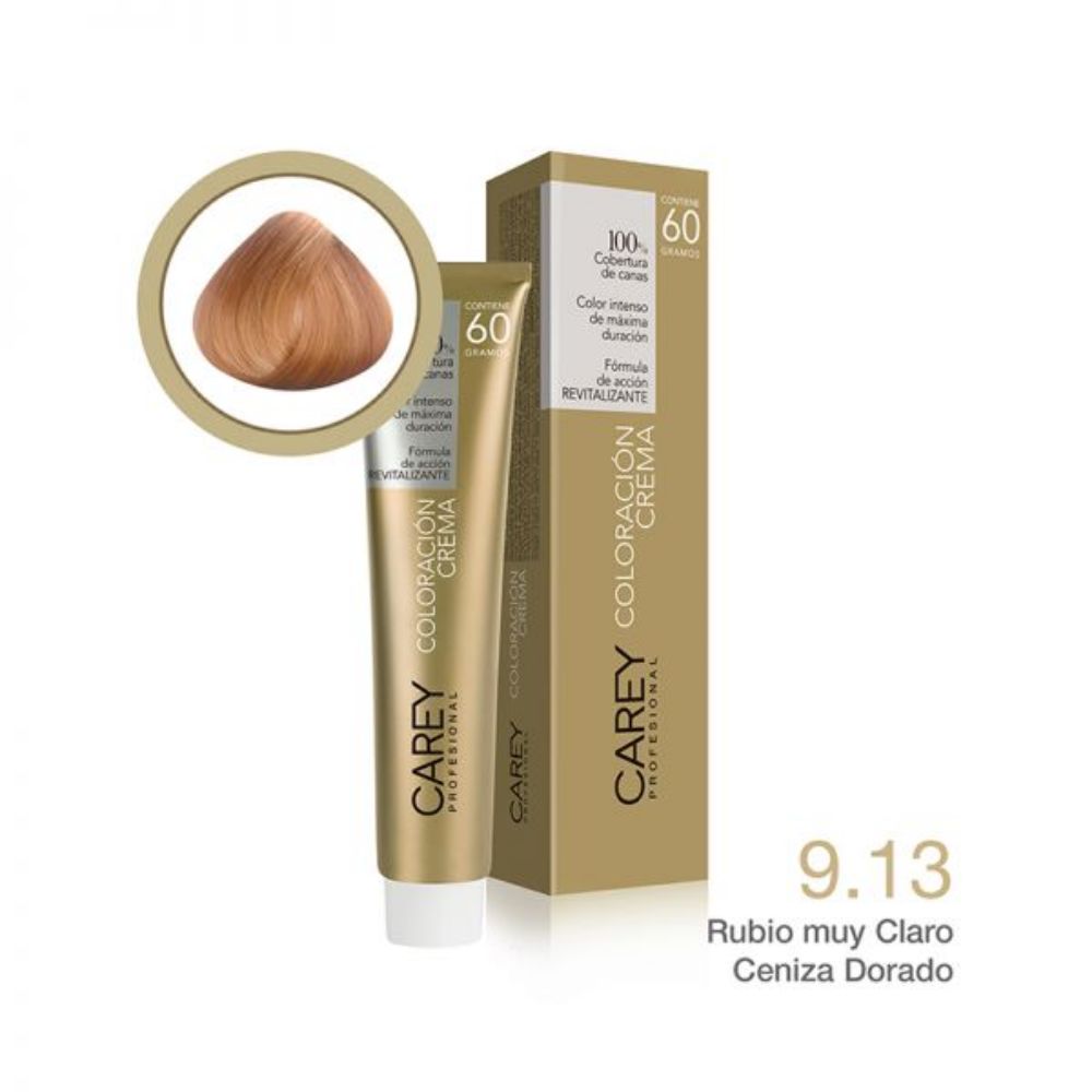 Imagen de POMO CAREY RUBIO MUY CLARO CENIZA DORADO 9.13