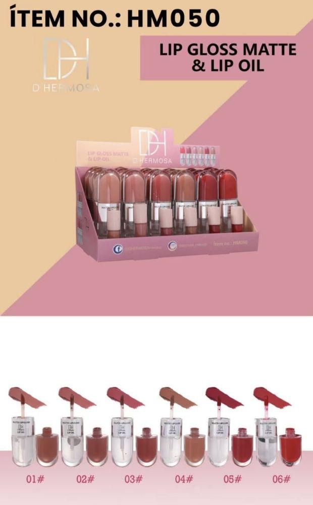 Imagen de LIP GLOSS 2EN1 MATTE HM050