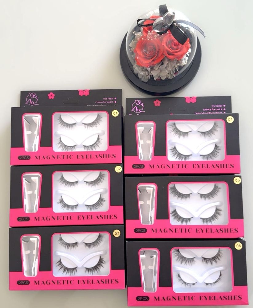 Imagen de PESTAÑAS  X2 C/APLICADOR ESPEJO MAGNETIC MG-M-201