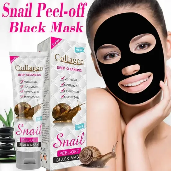 Imagen de MASCARILLA NEGRA DESOEGABLE CARACOL COLAGENO PM6923-AC