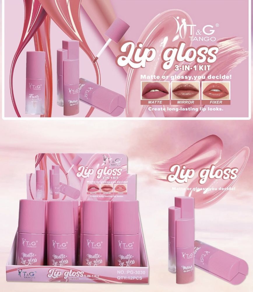 Imagen de LIP GLOSS  3EN1 MATTE , BRILLO PG-3030