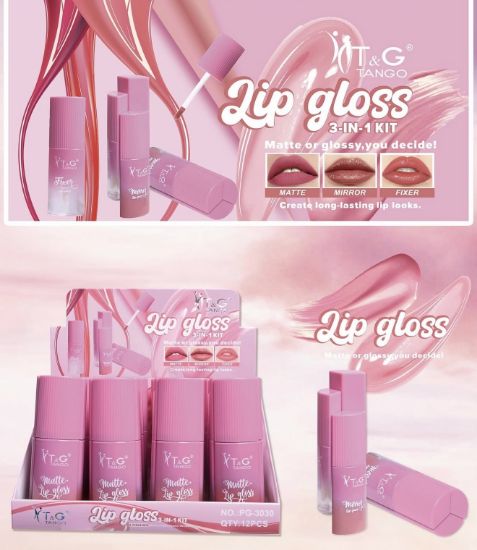 Imagen de LIP GLOSS  3EN1 MATTE , BRILLO PG-3030