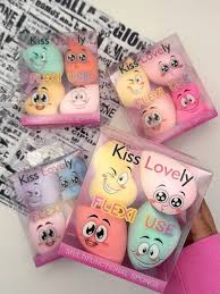 Imagen de MINI ESPONJITAS 4PCS KISS LOVELY FP-3470