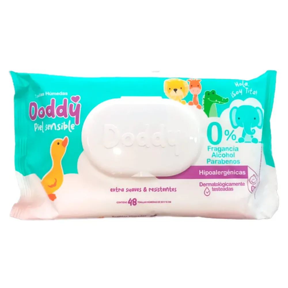 Imagen de DODDY TOALLITAS HUM.SOFT COTON HIPOALERGENICAS X48UNI