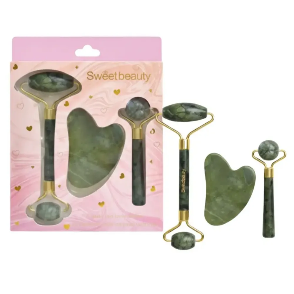 Imagen de RODILLO FACIAL DE JADE CON HIELO SWEET BEAUTY BX-2201