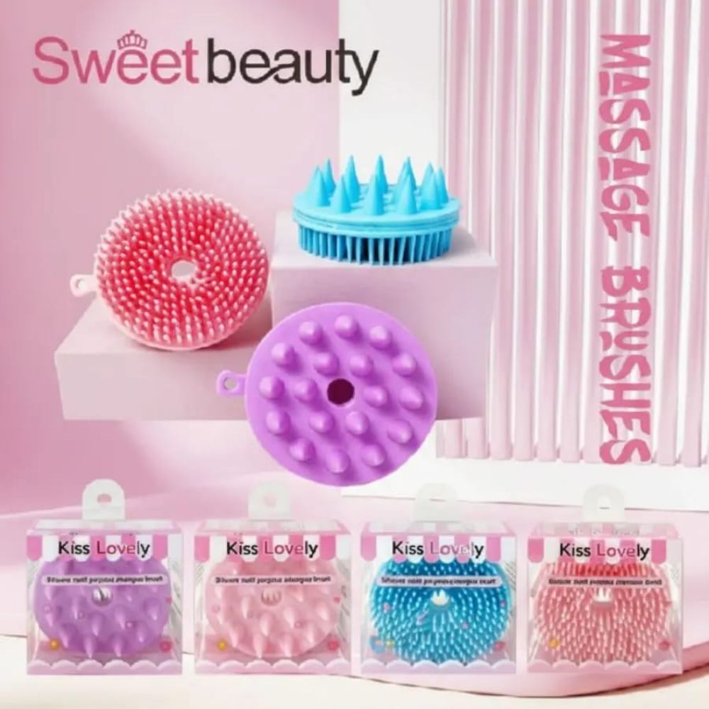 Imagen de PEINE CAPILAR DE SILICONA KISS LOVELY BX-3710