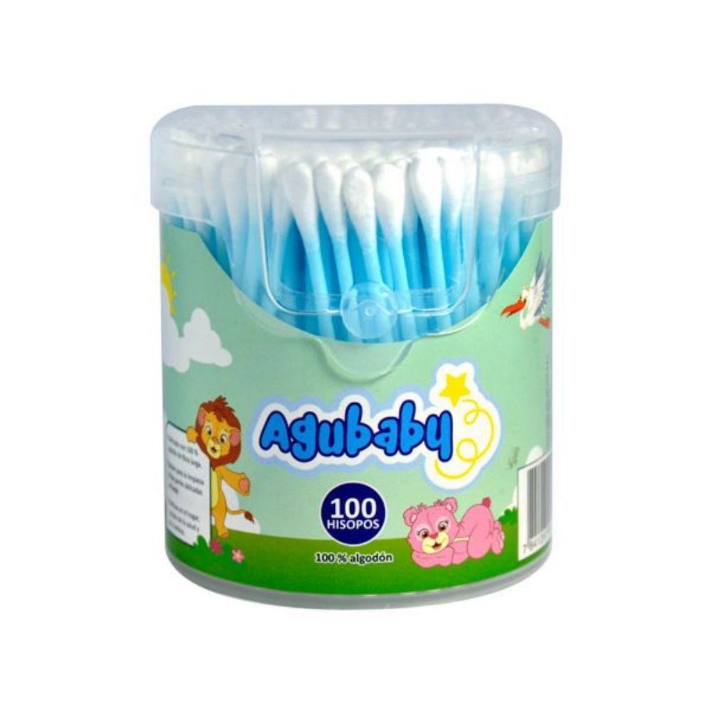 Imagen de HISOPOS POTE AGUBABY 100UNID