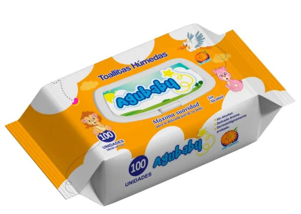 Imagen de TOALLITAS HUMEDAS AGUBABY CALENDULA 100UNID