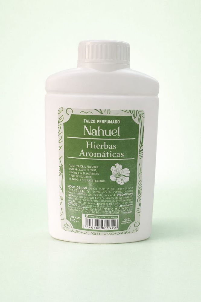 Imagen de TALCO PERFUMADO HIERBAS AROMATICAS NAHUEL 100GR