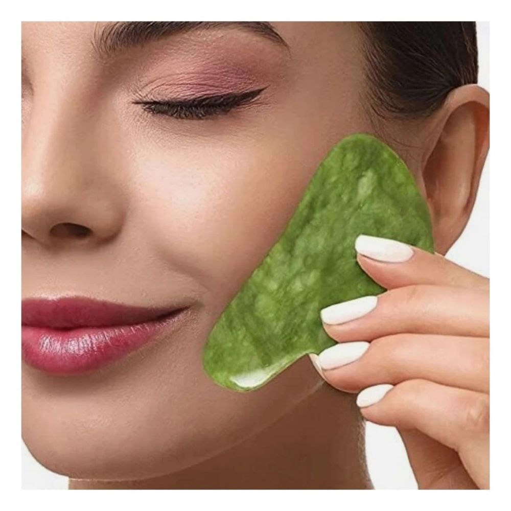Imagen de MASAJEADOR FACIAL DE PIEDRA GUA SHA BX-3660