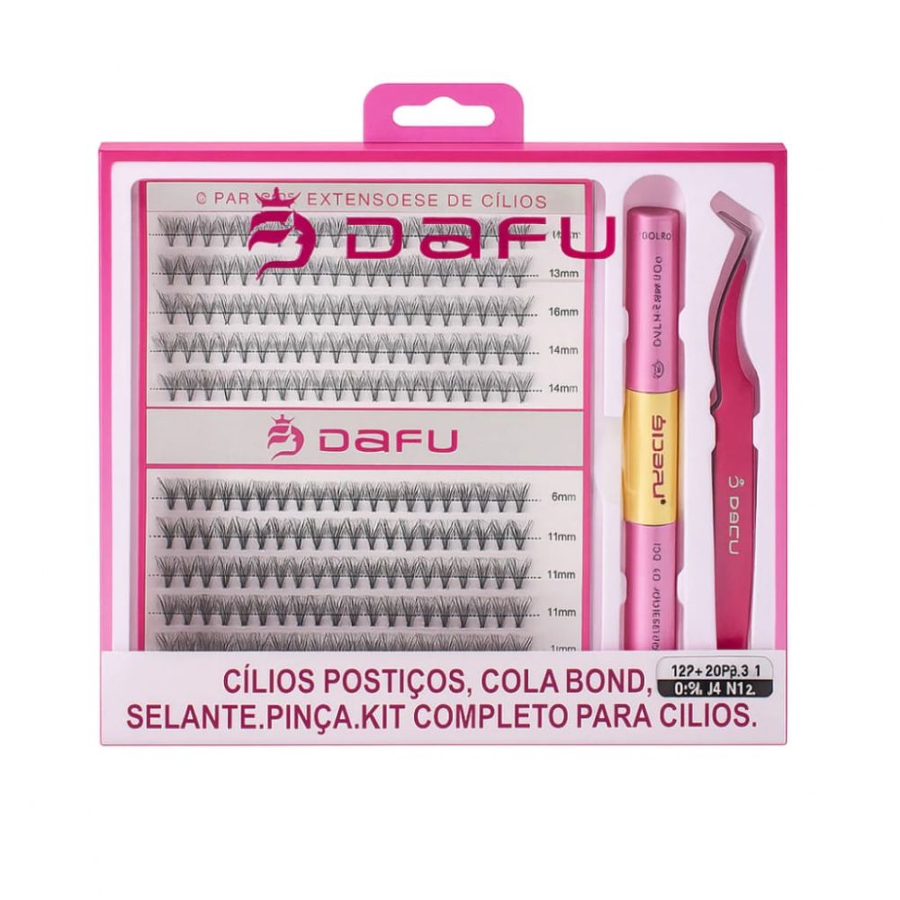 Imagen de KIT PESTAÑAS 2PCS DAFU DF107-FF95