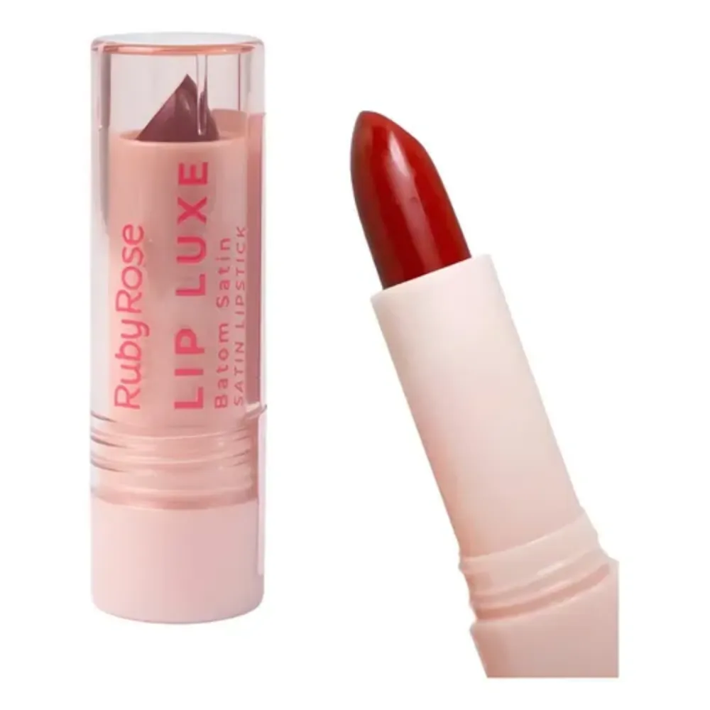 Imagen de LABIAL SATIN LIP LUXE ROSA RUBY ROSE HB-L6000-7