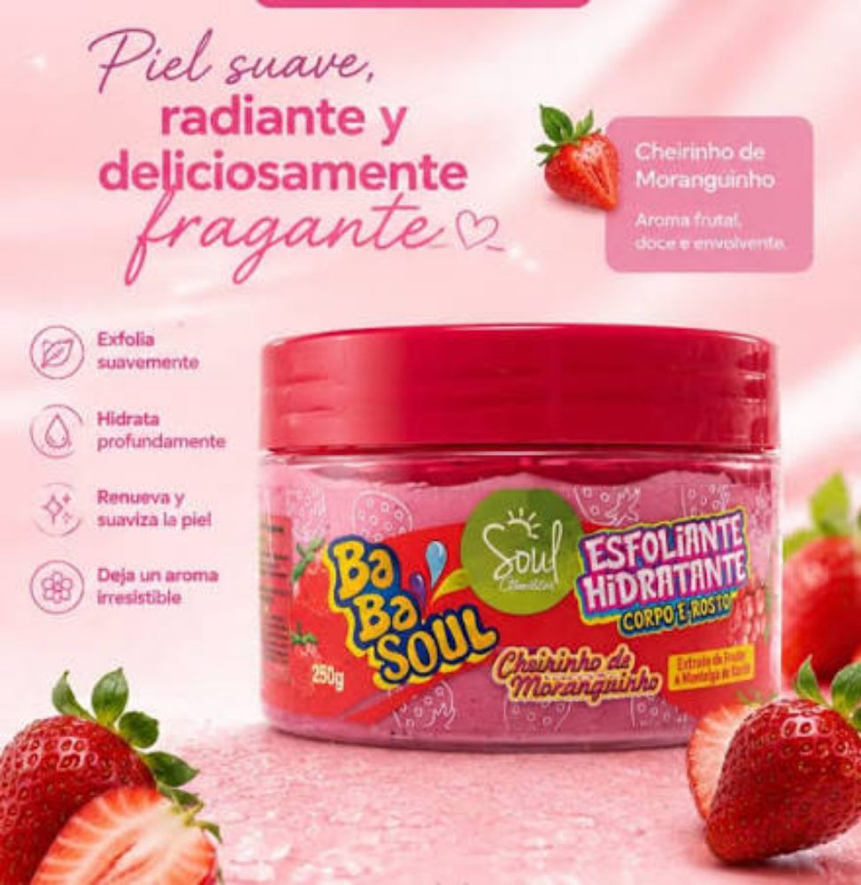 Imagen de EXFOLIANTE HIDRATANTE CUERPO Y ROSTRO MORANGO 100G