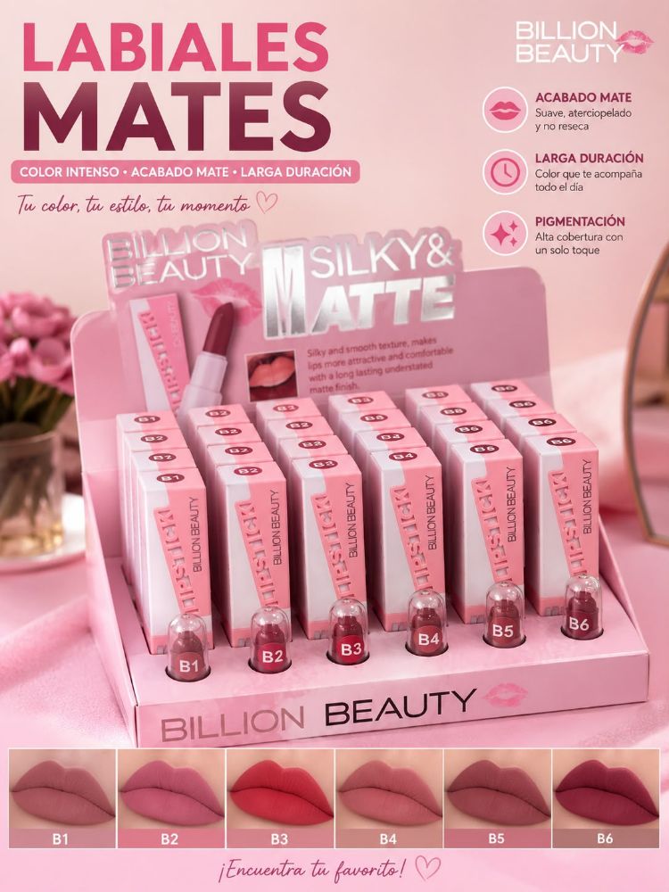 Imagen de LABIAL MATTE BILLION B80063
