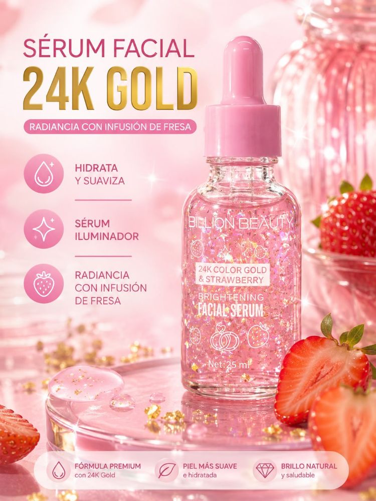 Imagen de SERUM FACIAL 24K FRUTILLA BILLION 25ML