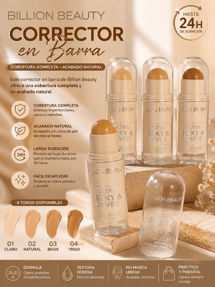 Imagen de CORRECTOR BARRA ULTRA SILKY BILLION B70039-A