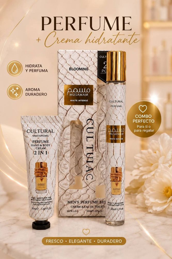 Imagen de SET PERFUME + CREMA MUSAMAM WHITE