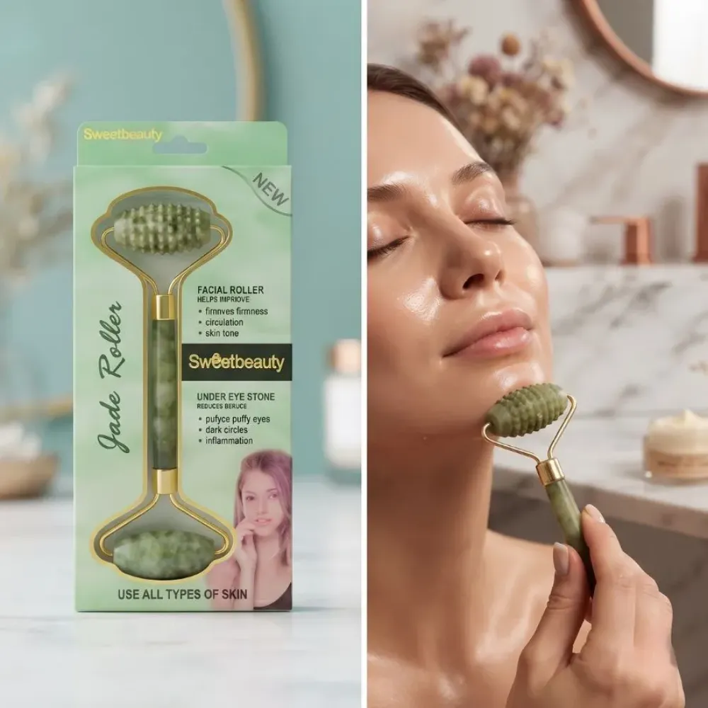 Imagen de MASAJEADOR FACIAL DE JADE SWEET BEAUTY BX3621