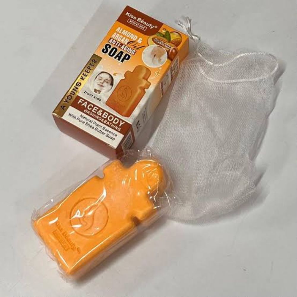 Imagen de JABON FACIAL Y CORPORAL ARGAN ANTI-AGING KISS 1387-07F