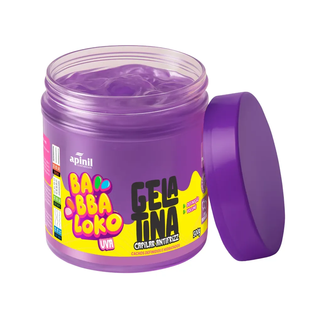 Imagen de GELATINA CAPILAR BABBALOKO UVA 500G