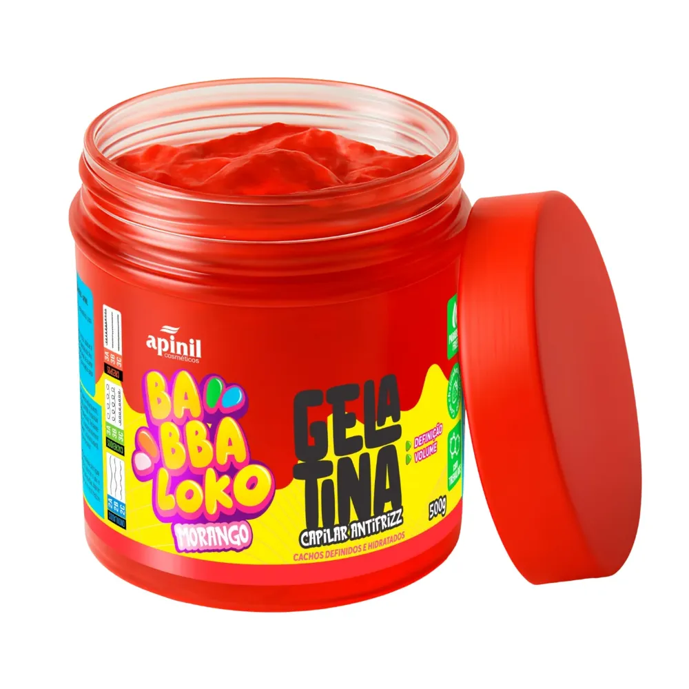 Imagen de GELATINA CAPILAR BABBALOKO MORANGO 500G