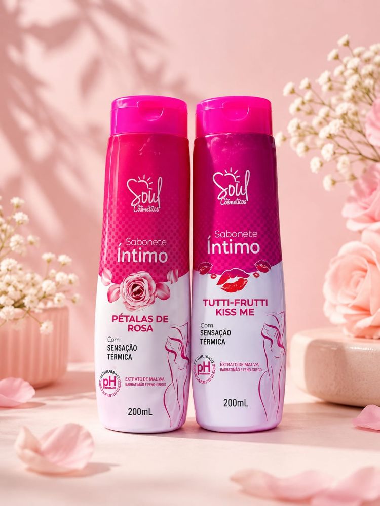 Imagen de JABON LIQ INTIMO SOUL PATALAS DE ROSA 200ML