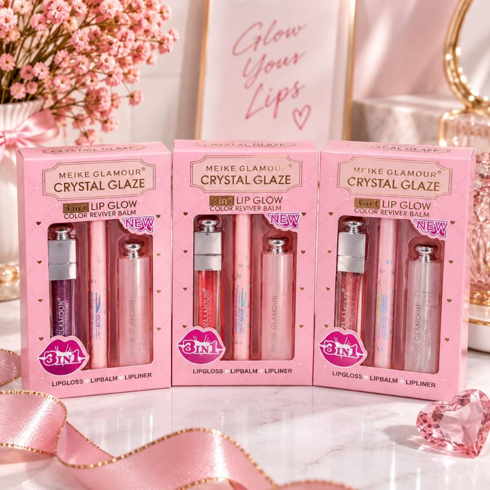 Imagen de BALSAMO LIP GLOSS 3EN1 CRYSTAL GLAZE MK378