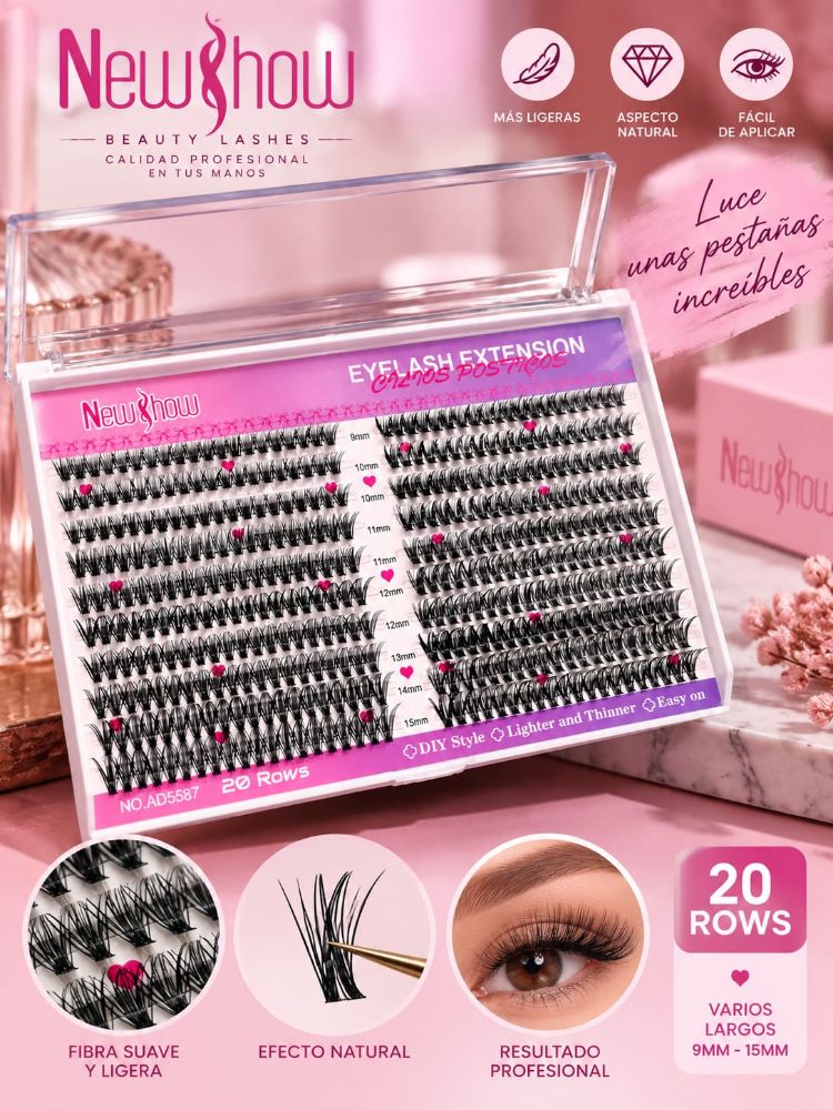 Imagen de PESTAÑAS NEW&HOW 20 ROWS PLUS AD5587