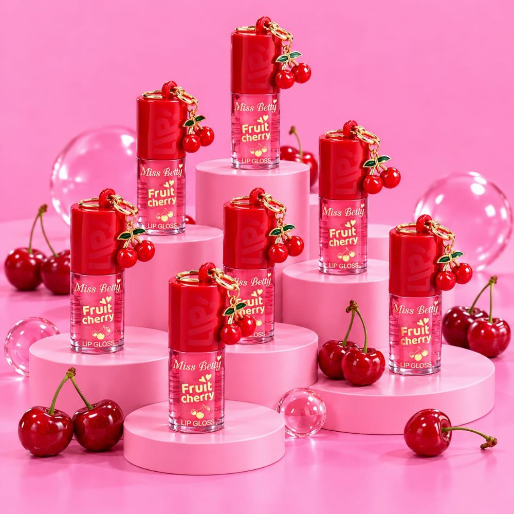 Imagen de LIP GOLSS CHERRY Y LLAVERO 6442