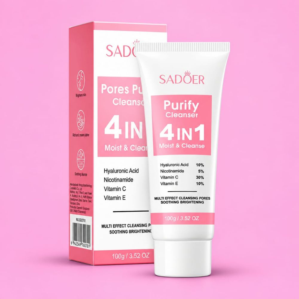 Imagen de SADOER LIMPIADOR FACIAL 4EN1 PORES PURIFY SD40701 100G