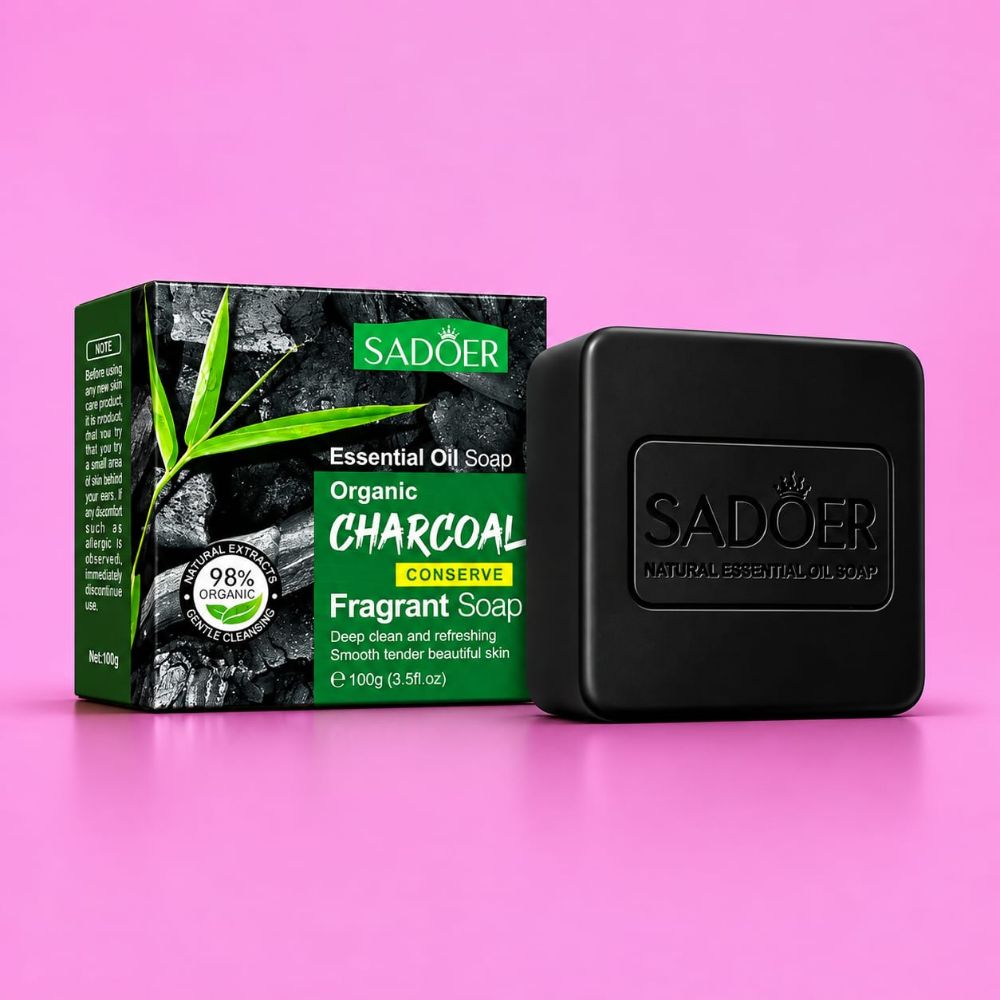 Imagen de SADOER JABON CARBON ORGANIC CHARCOAL SD72065 100G